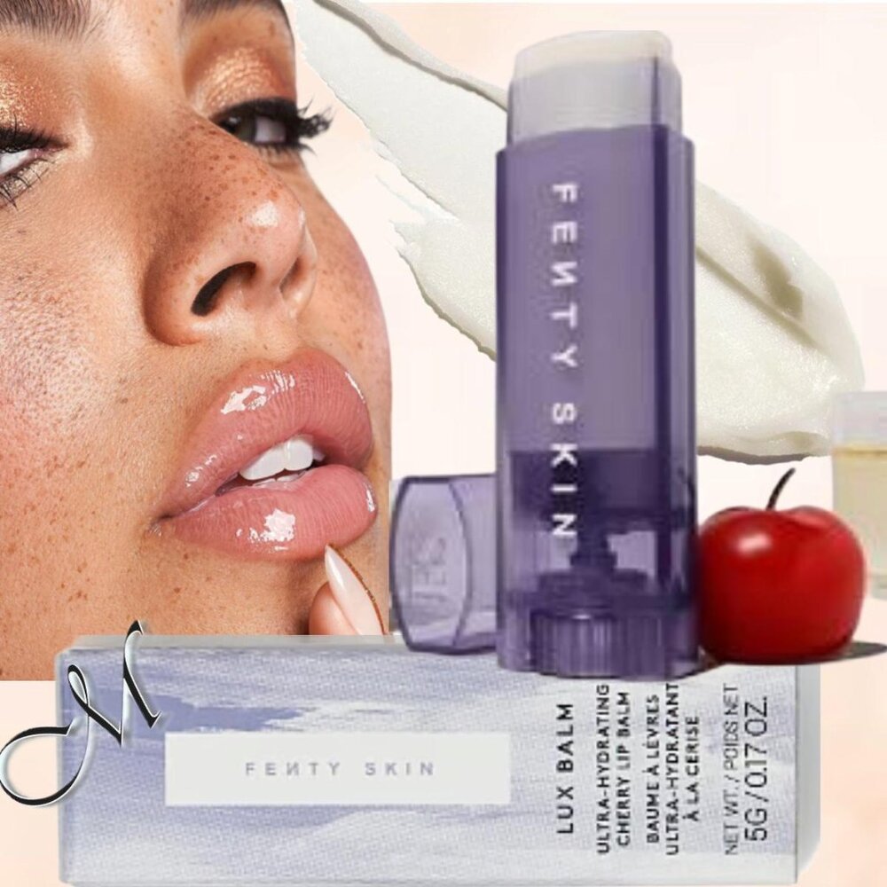 Fenty Skin LUX BALM Ultra-Hydrating Cherry Lip Balm Barbados Cherry+Vit E 5g NIB